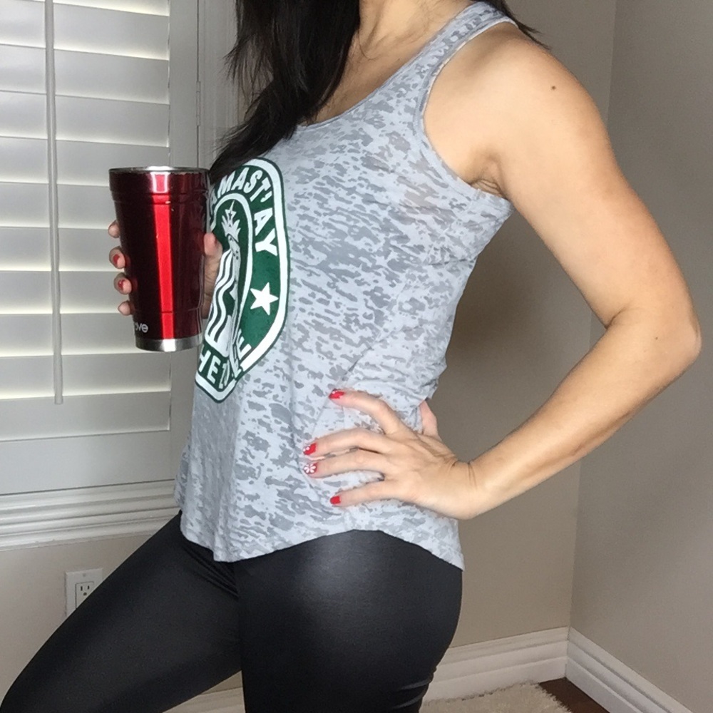 Starbucks yoga girl top. - Picture 3 of 7